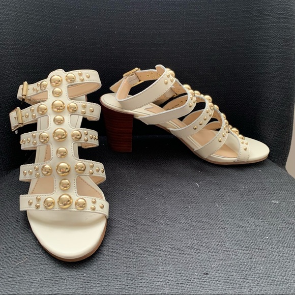 Brian Atwood - White Heeled Sandals - Picture 2 of 5